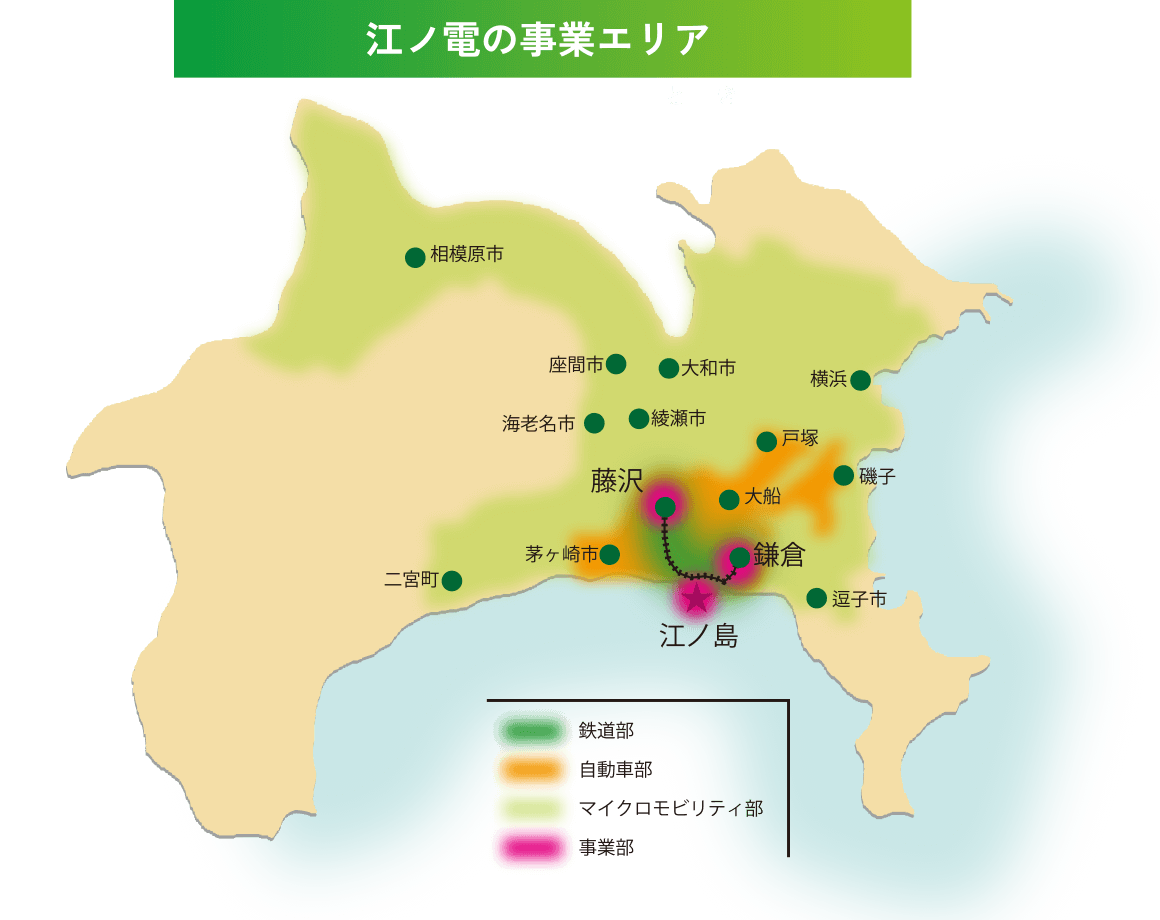 江ノ電の事業エリア